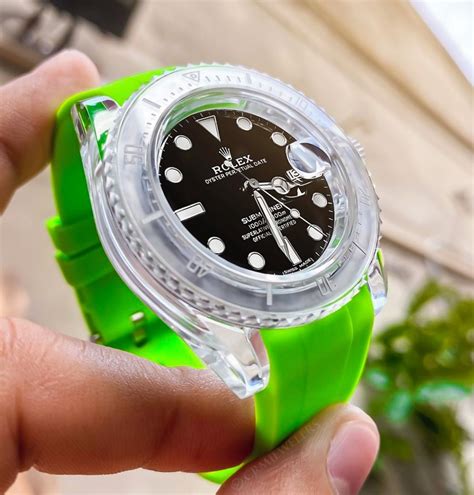 rolex with custom straps.